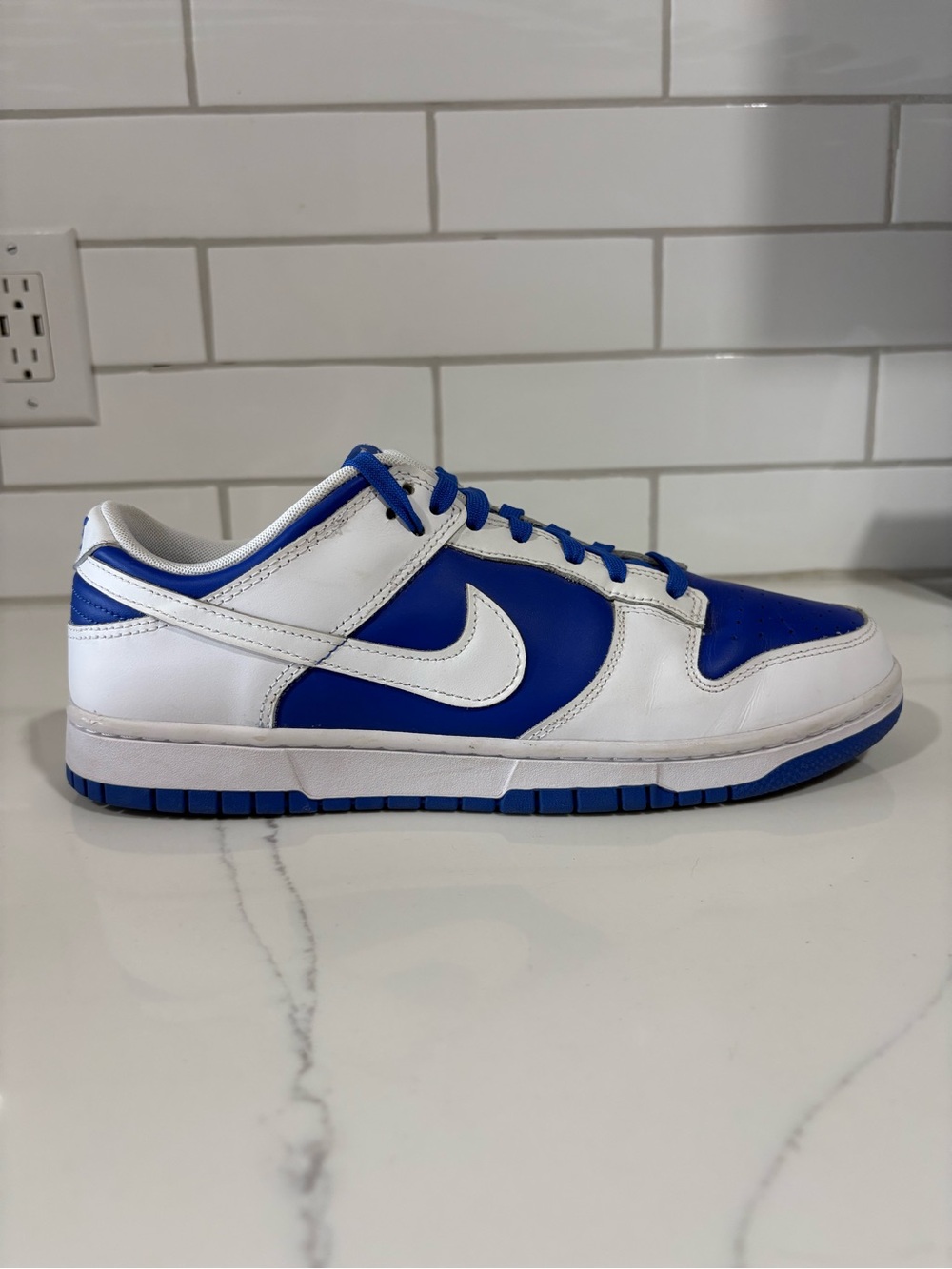 Nike Men’s Dunk Low 'Racer Blue White' Size - 11.5